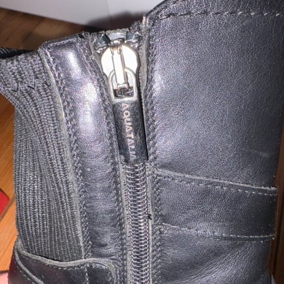 Aquatalia Ankle Boots Black Size 8 - Picture 7 of 9